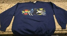 Vintage 1993 Marvel X-Men Double Sided Graphic Sweatshirt Size Large Comics NEW