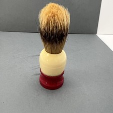 Vintage EVER READY 100 Shaving Brush 1930s-1950s Red Cream Sterilized USA