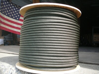 New England Maxim Apex Dynamic Rope 10.5mm x 150' Olive Drab, Double Braid Nylon