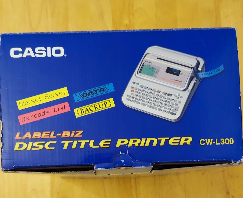Vintage Retro Casio CD/DVD Disc Title Printer & Label Maker CW-L300 - Image 2 of 4