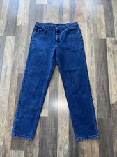 Lee Jeans Actual fit measured W36 L31.5 Blue Straight Leg Made In USA