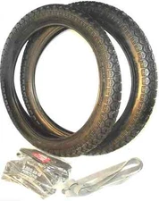 Top Set Set Tyres 20x2,25 Bicycle Moped Trailer MKH GDR Metal Combo 