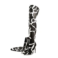 Pointed Toe Womens Over The Knee High Boots High Stiletto Heel Back Zipper Shoes