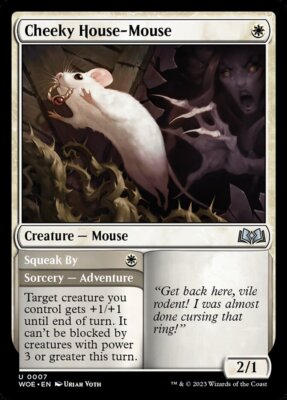 MTG Magic the Gathering Cheeky House-Mouse (7/475) Wilds of Eldraine LP