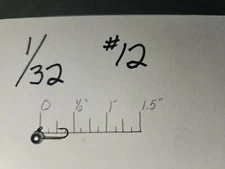 50 1/32oz Ball Head Jigs Bronze Mustad Bronze Hooks #12 #10 #8 #6 #4 #2 U Choose