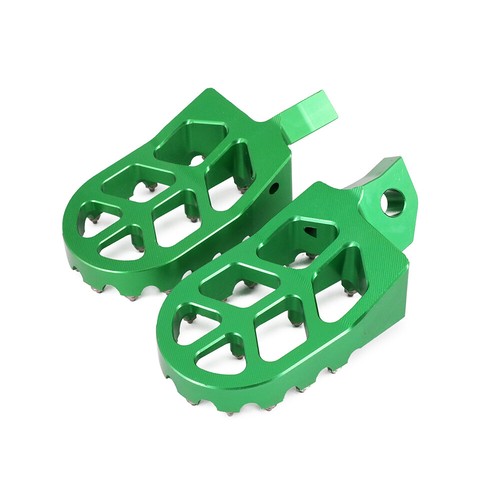 Reposapiés CNC para moto de cross verde Kawasaki KDX200/220R KDX250 KX125/250/500 - Imagen 6 de 10