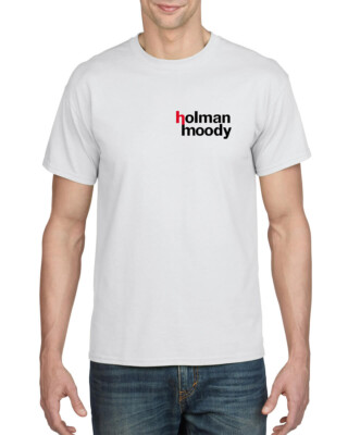 HOLMAN MOODY SMALL LOGO RETRO NASCAR T-SHIRT 