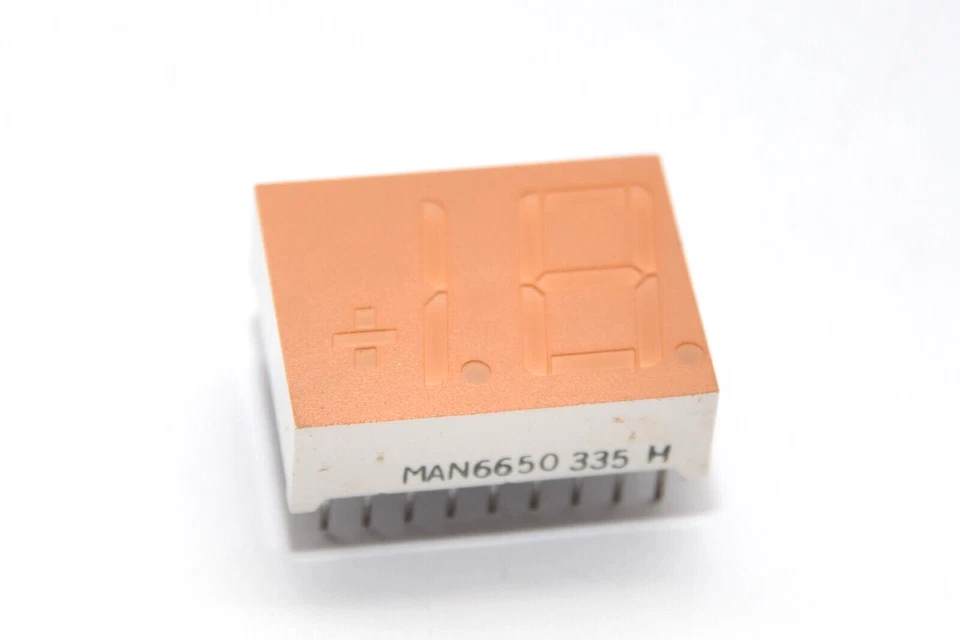 1+1/2 Digit 7-Segment-Anzeige Typ MAN6650, Orange, 630 nm / 14mm, LED-Display - Image 4 of 4