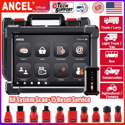 Heavy Duty Diesel Truck Scanner Full System Diagnostic Tool ABS Oil DPF Regen