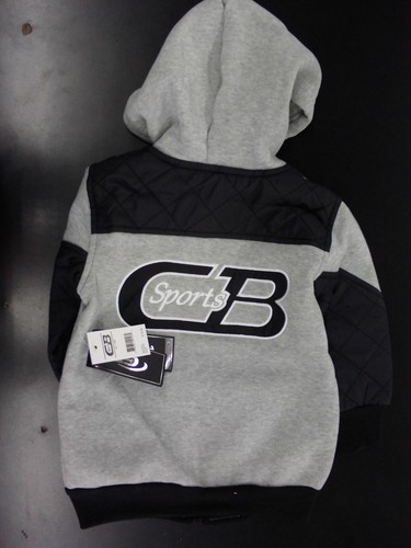 Toddler Boys CB Sports $34 Black & Gray Hoodie Sizes 2T, 3T & 4T - Picture 2 of 3