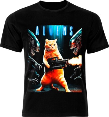 Jonesy Ripley's Cat in Alien DTF Halftone printed T-Shirt | eBay