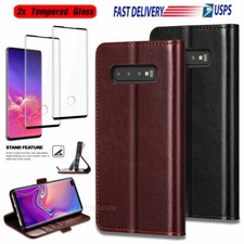 For Samsung Galaxy S10 S20 S21+ S22 S20+ Ultra FE Flip Leather Wallet Case Cover