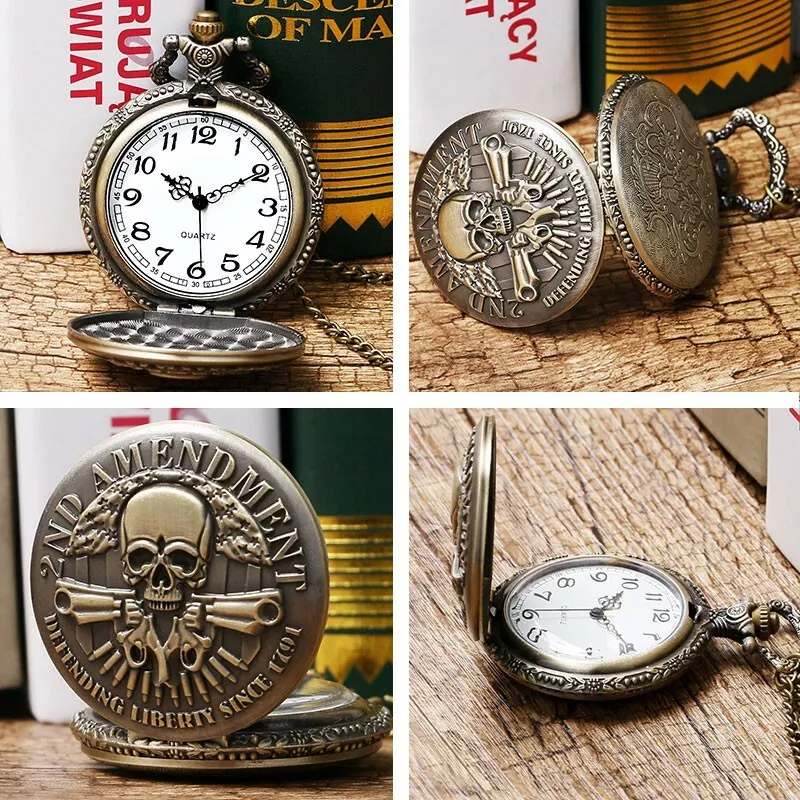 2nd amendment top pocket watch