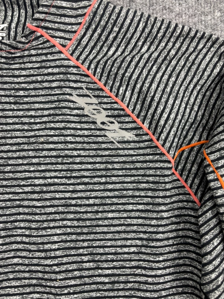 Top Pullover Zoot Performance para mujer XL gris a rayas manga larga 1/4 cremallera Foto 3 de 4