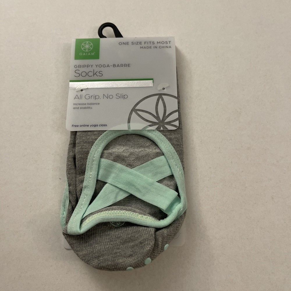 Gaiam J8 Grippy Non-Slip Yoga Socks for Better Traction