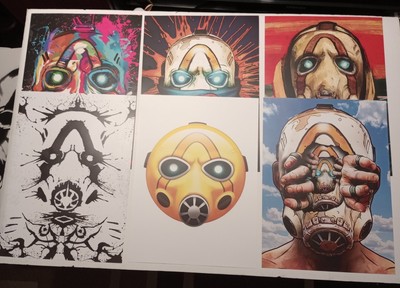 Borderlands 2 3 Psycho Print Poster Art Set SEALED SDCC PAX West 2019 Video Game