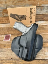 Vintage Don Hume H721 Black Leather  CS OS OWB Holster for S&W 99