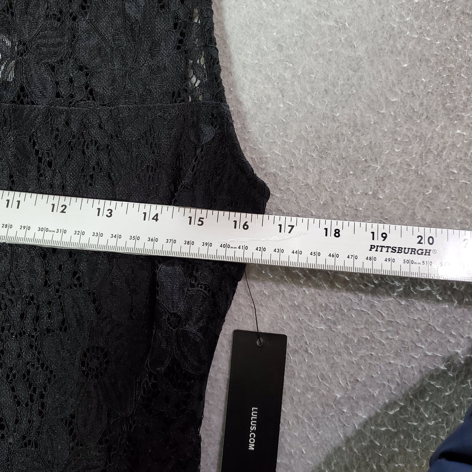 Lulus Women Dress Medium Black Floral Mini Fit & Flare Lace Sleeveless NWT