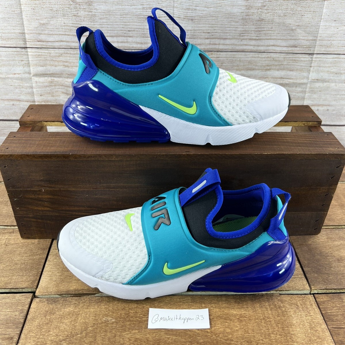 🔥Nike Air Max 270 Extreme GS 'Oracle Aqua Blue' CI1108-101 Size 5Y/Women  6.5🔥 | eBay