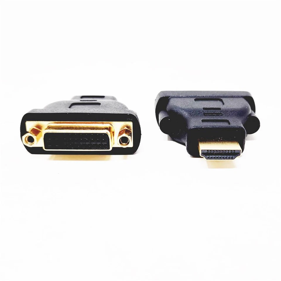 Pack Of 10 Generic DVI-I Dual Link 24+5pin Female To HDMI Male Converter Adapter - Image 3 of 4