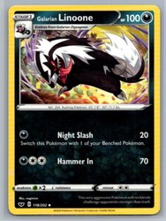 Galarian Linoone 118/202 Sword & Shield