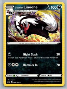 Galarian Linoone 118/202 Sword & Shield