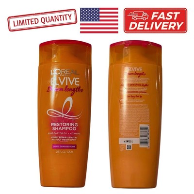 NEW L'oreal Paris Elvive Dream Lengths Strengthen Damage Hair  Shampoo 12.6oz