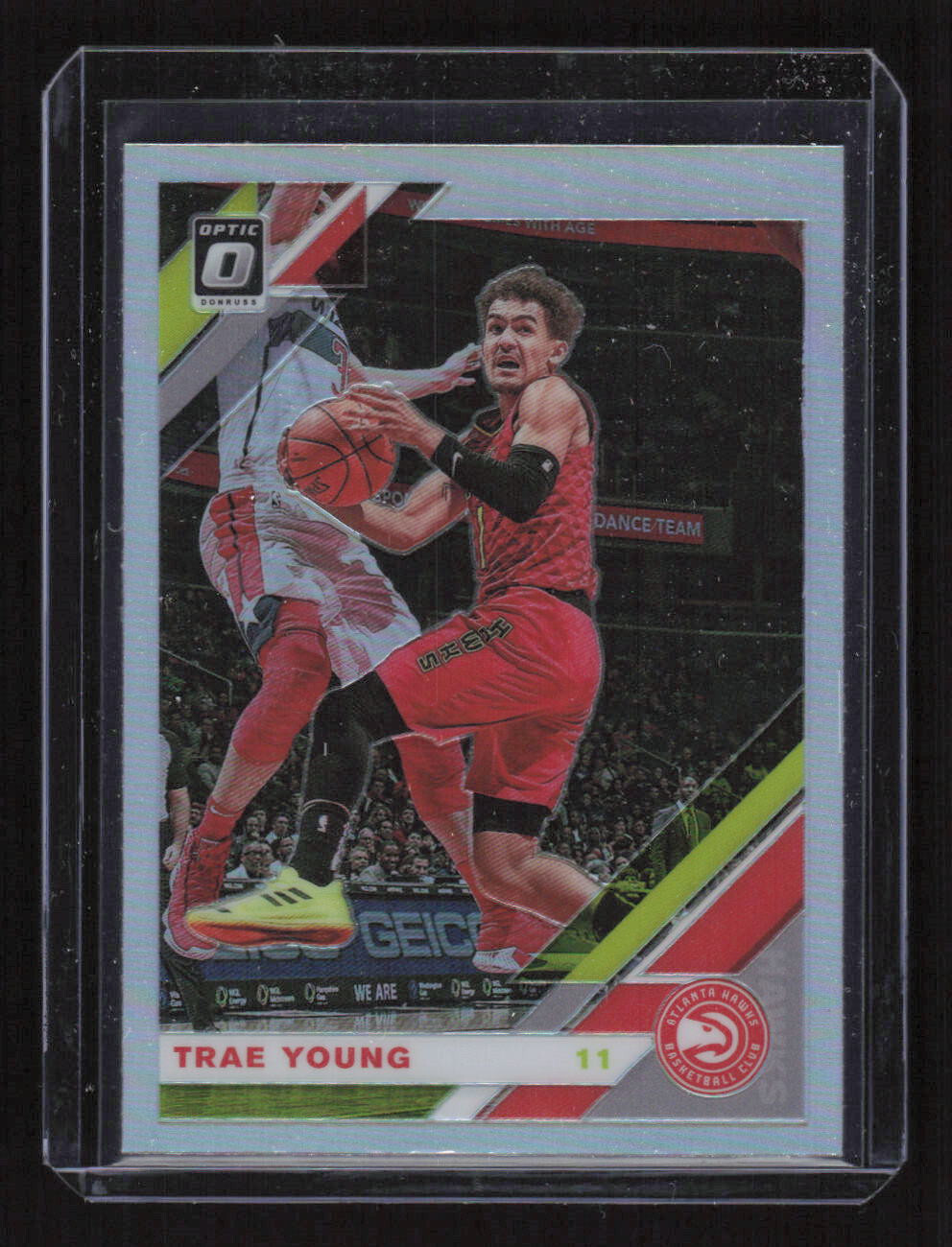 Trae Young 2019-20 Donruss Optic #2 Silver Holo Prizm Atlanta Hawks 2nd year