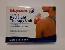 NEW Walgreens Hand-Held Red Light Therapy Unit ~ Natural Pain Relief
