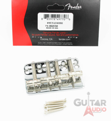 トランプ BRIDGE-THE GREAT PASSIONOFSIRSOLTI Fender 005-5257-049 Pure Vintage 70s Jazz Bass Bridge Assembly for