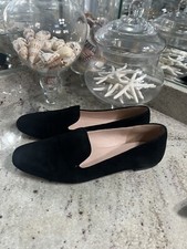 J. Crew black Suede Smoking Slippers Black size 9 EUc