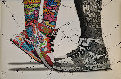 Canvas Jordan 1 Artwork Kunstdruck Leinwand | Nike Jordans LOVE Liebhaber
