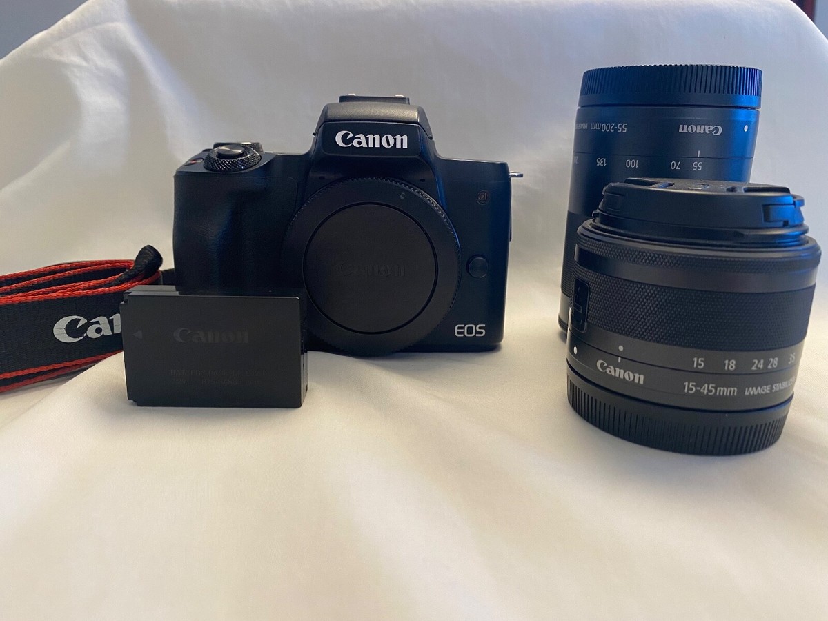 EOS M50 Mark II EF-M 15-45mm f/3.5-6.3 & 55-200mm f/4.5-6.3 IS STM