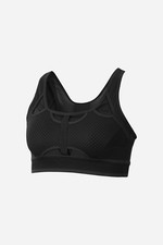 Nike Swoosh Ultrabreathe Sport Bra S Black Dri-Fit Mesh Racerback Med Support