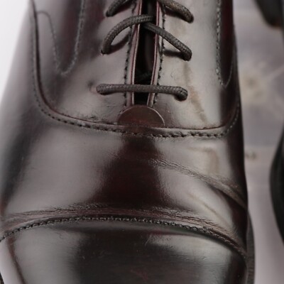 Vintage USA Cole Haan Mens Oxford Size 8.5 D Burgundy Leather Cap