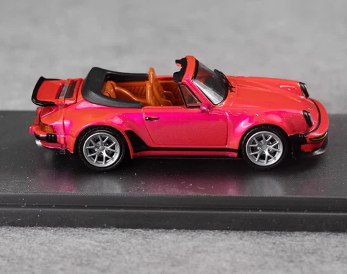 RM 1:64 Pink Singer 930 Turbo Study Convertible Model Diecast Metal Car - Picture 3 of 7