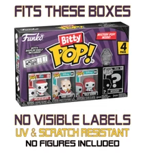 Funko BITTY Pop 4-Pack Protectors for (50mm thick, UV & Scratch Resistant)