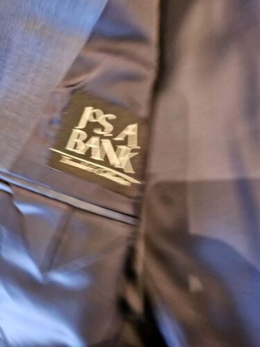 JOS. A. BANK SUIT BANKER BLUE SZ 41 L TRAVELERS TAILORED FIT 100% LIGHT WOOL... - Picture 1 of 21