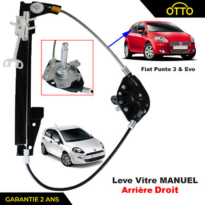 Lève-vitre Manuel Arrière Droit Pour Peugeot 106 - Côté Passager - Occasion Fonctionnel