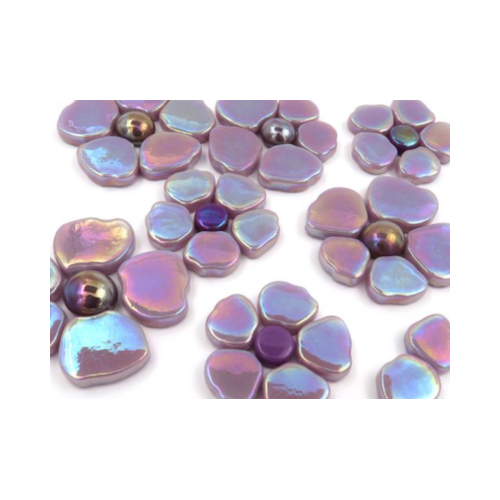 Iridised Lilac Glass Cherry Blossom Petals Mosaic Tiles Art Craft eBay