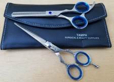 6 Inch Professional Barber Salon Hair Cutting Scissors Thinner Shears Razor Set