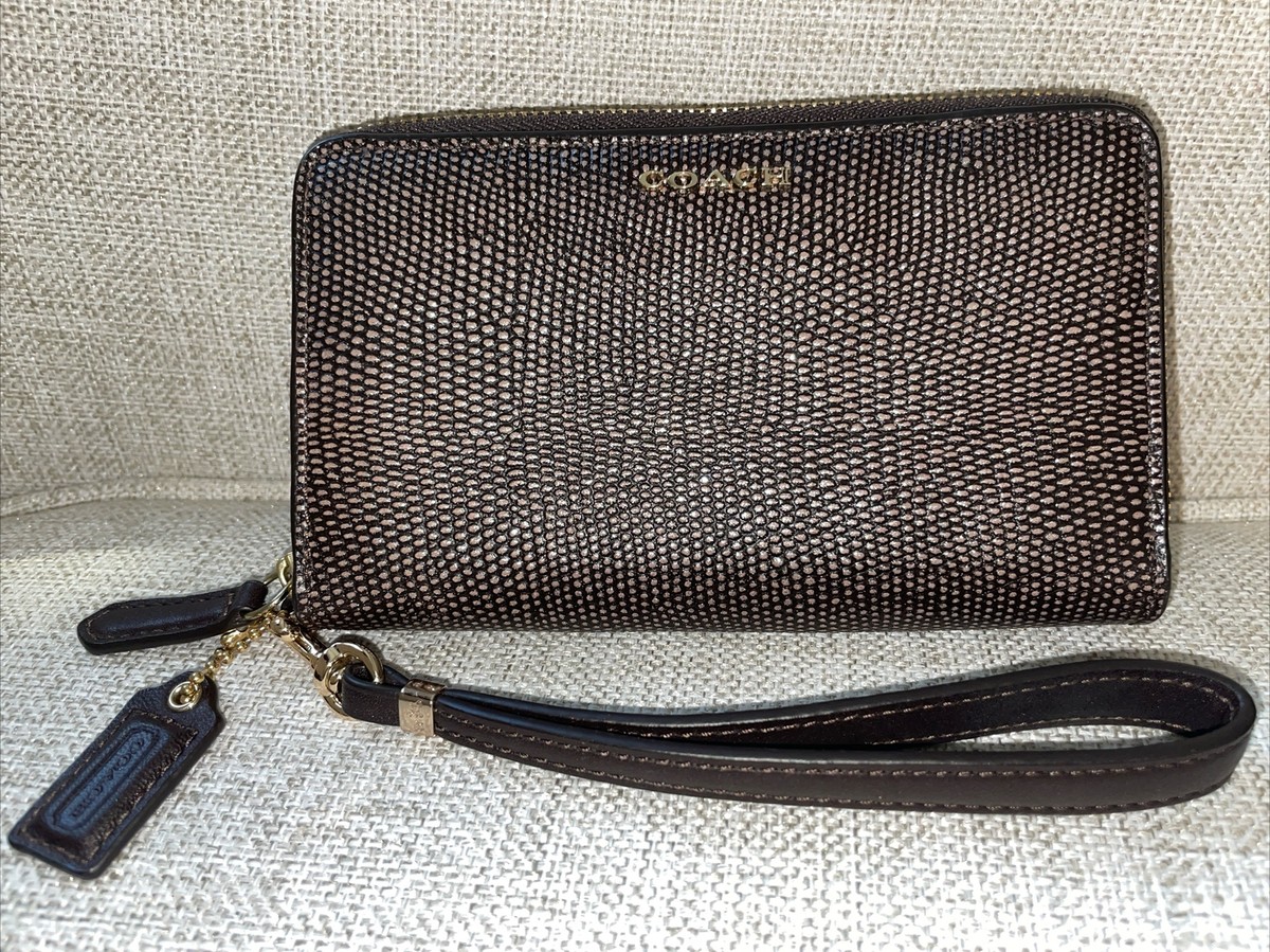Zip Wallet Phone Wristlet Coach Coach Double Corner Zip Wristlet