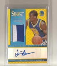2013-14 Panini Select HARRISON BARNES Top Selections Gold Prizm Patch Auto 6/10