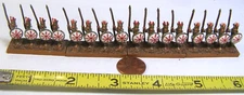 Unknown Brand Hand-Painted Lead Military Figures 4ct Spartan Spear Infantry TKU