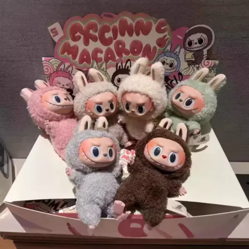 POP MART LABUBU The Monsters Exciting Macaron Plüsch Puppen Spielzeug Figuren Schlüsselanhänger - Bild 2 von 18