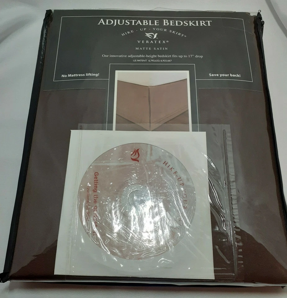 Falda de Cama Veratex Queen Marrón Ajustable Caminata Mate Satinado con DVD Instructivo  Foto 2 de 4