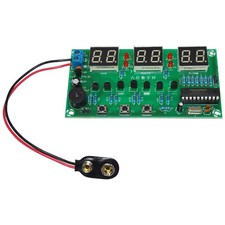LED Digital Electronic Clock DIY Kits PCB Soldering Practice Learning Board Kit