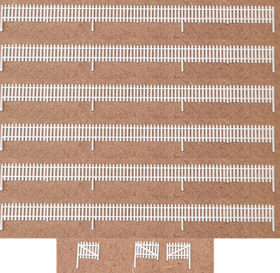 Spur N Zaun, Lattenzaun, 3D-gedruckt, mehrere Optionen