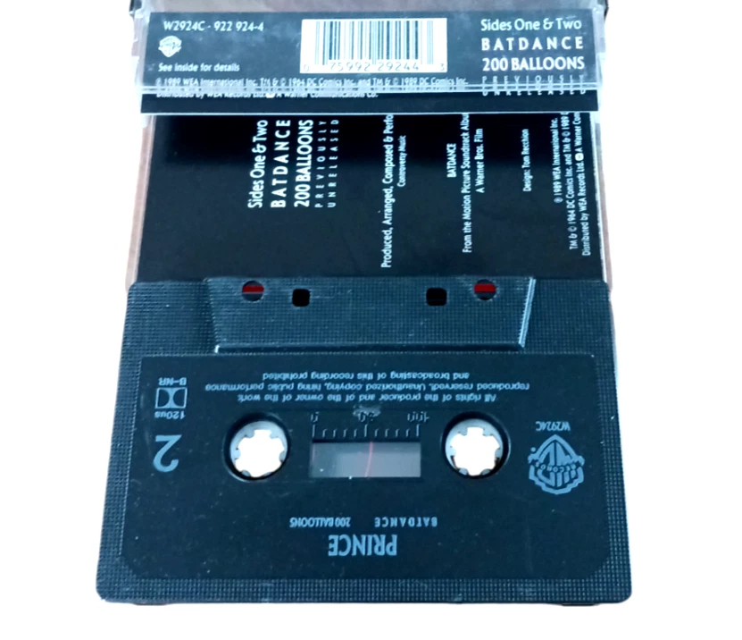 Prince - Batdance from Batman Movie Original Cassette Tape Single WB 1989 - Image 3 of 4