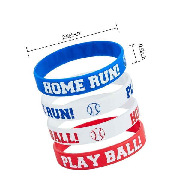 baseball silicone bracelets